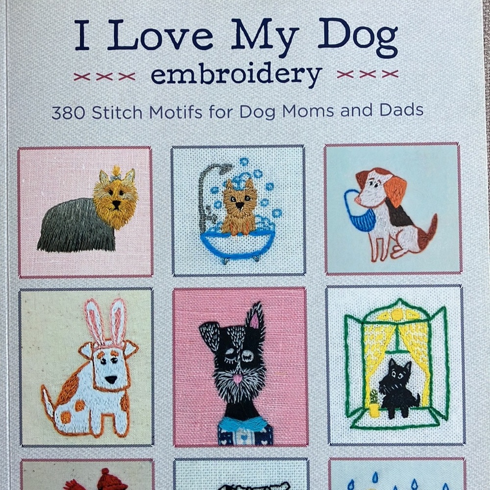 “I Love My Dog Embroidery” book!
